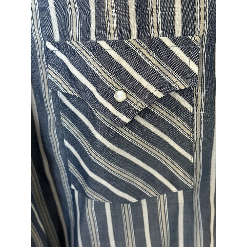 Plains Western Shirt Mens XLarge ~ Pearl Snap Short Sleeve Cowboy - Picture 4 of 5